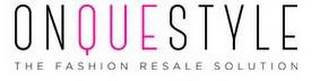 ON QUE STYLE THE FASHION RESALE SOLUTION logo