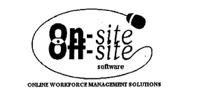 ON-SITE OFF-SITE SOFTWARE ONLINE WORKFORCE MANAGEMENT SOLUTIONS logo