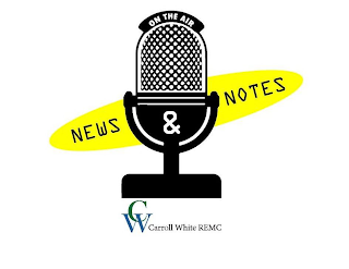 ON THE AIR NEWS & NOTES CW CARROLL WHITE REMC logo