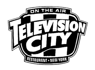 ON THE AIR TELEVISION CITY RESTAURANT NEW YORK logo