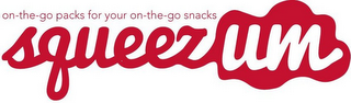 ON-THE-GO PACKS FOR YOUR ON-THE-GO SNACKS SQUEEZUM logo