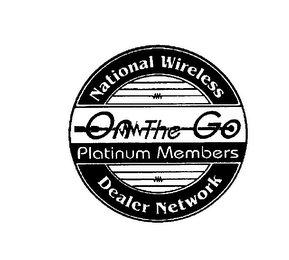 ON THE GO PLATINUM MEMBERS NATIONAL WIRELESS DEALER NETWORK logo