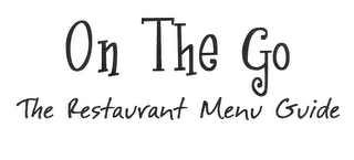 ON THE GO THE RESTAURANT MENU GUIDE logo