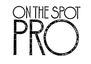 ON THE SPOT PRO logo
