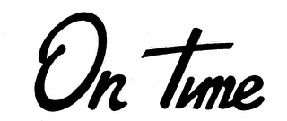ON TIME logo