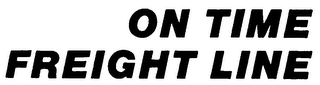 ON TIME FREIGHT LINE logo