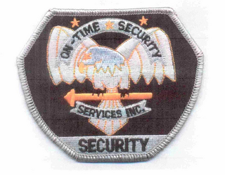 ON-TIME SECURITY SERVICES INC. SECURITY logo