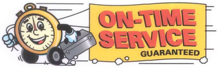 ON-TIME SERVICE GUARANTEED logo