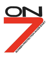 ON7 SCREEN PROTECTION MADE EASY logo