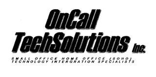 ONCALL TECHSOLUTIONS INC. SMALL OFFICE HOME OFFICE (SOHO) TECHNOLOGY INTEGRATION SPECIALISTS logo