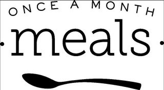 ONCE A MONTH · MEALS · logo