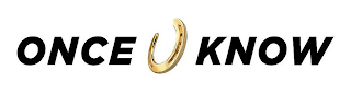 ONCE  KNOW logo