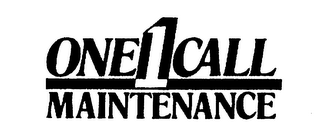ONE 1 CALL MAINTENANCE logo
