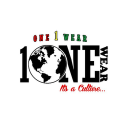 ONE 1 WEAR 1ONE WEAR IT'S A CULTURE... logo