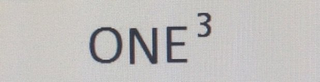 ONE 3 logo