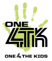 ONE 4TK ONE 4 THE KIDS logo