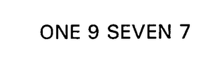 ONE 9 SEVEN 7 logo
