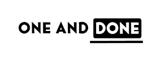ONE AND DONE logo