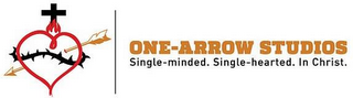 ONE-ARROW STUDIOS: SINGLE-MINDED. SINGLE-HEARTED. IN CHRIST. logo