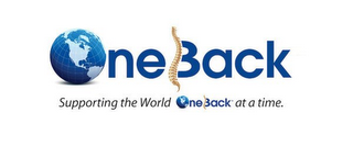 ONE BACK SUPPORTING THE WORLD ONE BACK AT A TIME logo