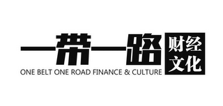 ONE BELT ONE ROAD FINANCE & CULTURE logo