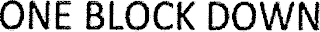 ONE BLOCK DOWN logo