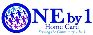 ONE BY 1 HOME CARE SERVING THE COMMUNITY 1 BY 1 logo