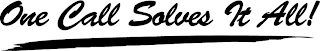 ONE CALL SOLVES IT ALL! logo