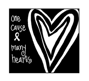 ONE CAUSE MANY HEARTS logo