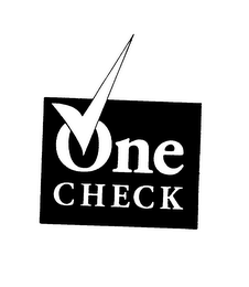 ONE CHECK logo