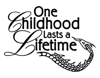 ONE CHILDHOOD LASTS A LIFETIME logo