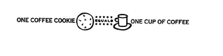 ONE COFFEE COOKIE EQUALS ONE CUP OF COFFEE logo