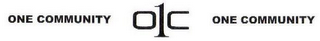 ONE COMMUNITY O1C ONE COMMUNITY logo
