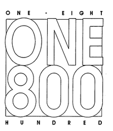 ONE-EIGHT HUNDRED ONE 800 logo