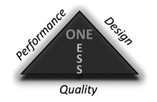 ONE ESS PERFORMANCE DESIGN QUALITY logo