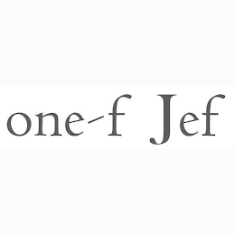 ONE-F JEF logo