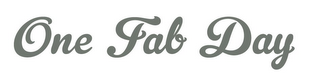 ONE FAB DAY logo