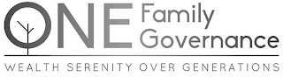 ONE FAMILY GOVERNANCE WEALTH SERENITY OVER GENERATIONS logo