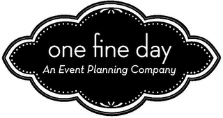 ONE FINE DAY AN EVENT PLANNING COMPANY logo