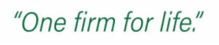 "ONE FIRM FOR LIFE." logo