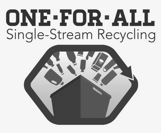 ONE-FOR-ALL SINGLE-STREAM RECYCLING logo
