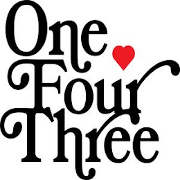 ONE FOUR THREE logo