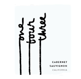 ONE FOUR THREE CABERNET SAUVIGNON CALIFORNIA logo