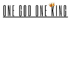 ONE GOD ONE KING logo