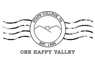 ONE HAPPY VALLEY STATE COLLEGE, PA EST. 1896 logo