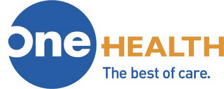 ONE HEALTH THE BEST OF CARE. logo