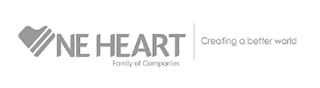 ONE HEART FAMILY OF COMPANIES | CREATING A BETTER WORLD logo
