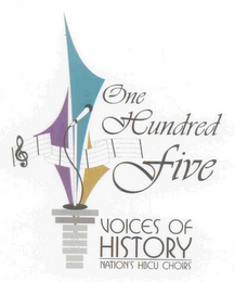 ONE HUNDRED FIVE VOICES OF HISTORY NATION'S HBCU CHOIRS logo