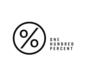 % ONE HUNDRED PERCENT logo
