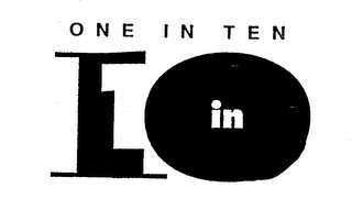 ONE IN TEN IN logo